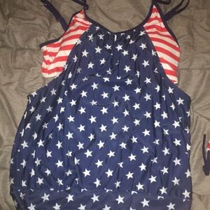 Fourth of July tankini